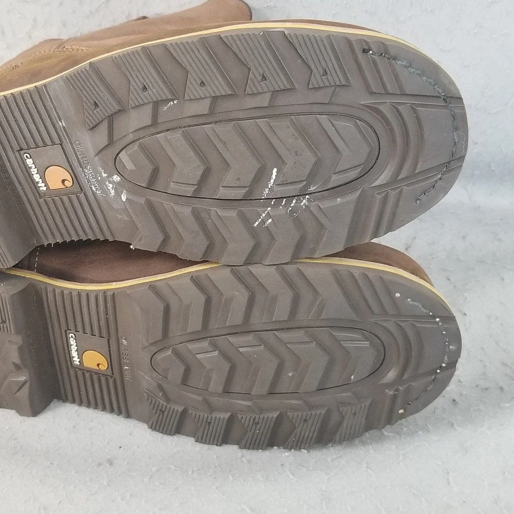 Carhartt Work Boots Mens 15 Brown CMP1453 Wellington Waterproof Safety Toe EH W